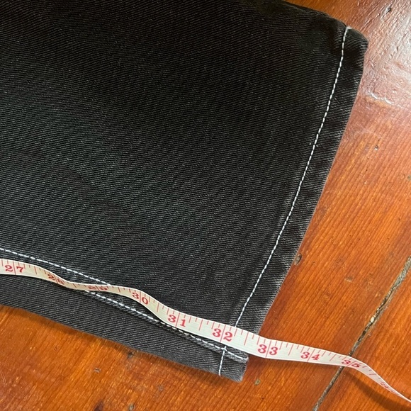 J Galt Brandy Melville Small Womens black Crispina jeans wide leg 90s y2k - Picture 6 of 10